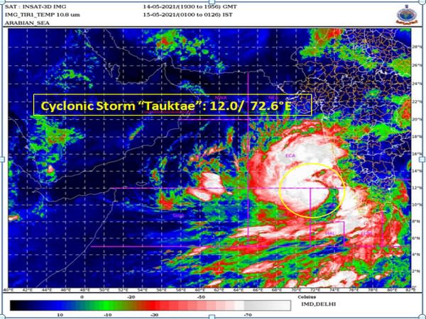 Visual representation of Cyclone Tauktae (Photo/IMD)