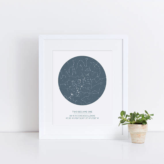 Get it <a href="https://www.etsy.com/listing/519010614/custom-framed-star-map-night-sky-print" target="_blank">here</a>.&nbsp;