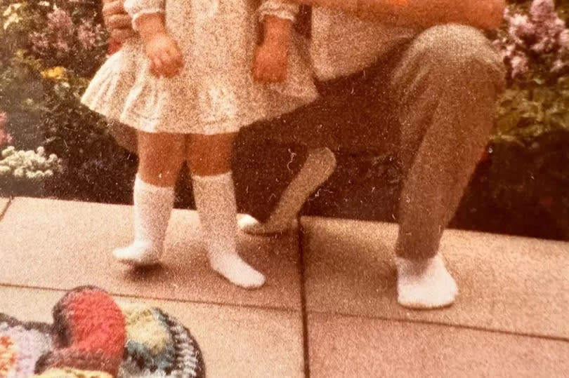 Natalie shared a sweet throwback picture with her dad alongside the tribute