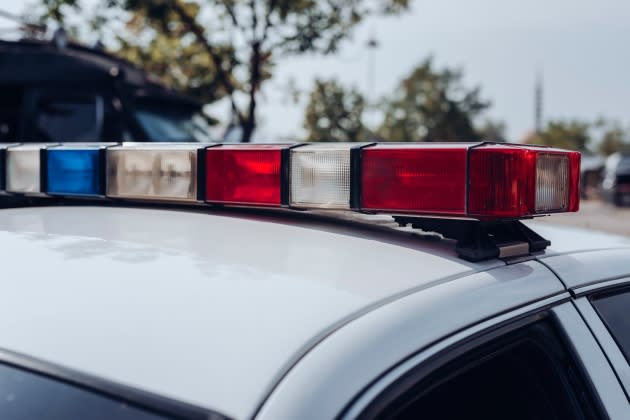 Emergency lights on a us police car - Credit: Getty Images