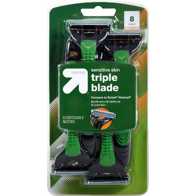 Men's Triple Blade Sensitive Skin Disposable Razor