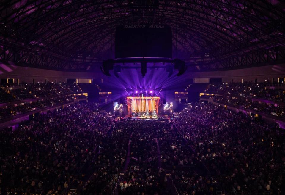 Tyler Childers and the Food Stamps Band sold out Dickies Arena in Fort Worth, Texas on Saturday, April 13, 2024.