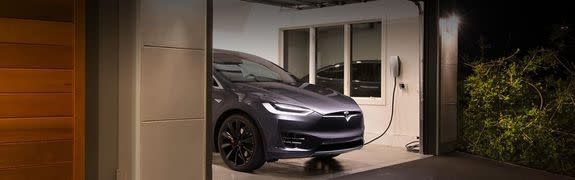 A Model X charging at home.