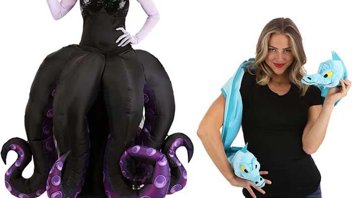 disney couples costumes  ursula and flotsam and jetsam the little mermaid