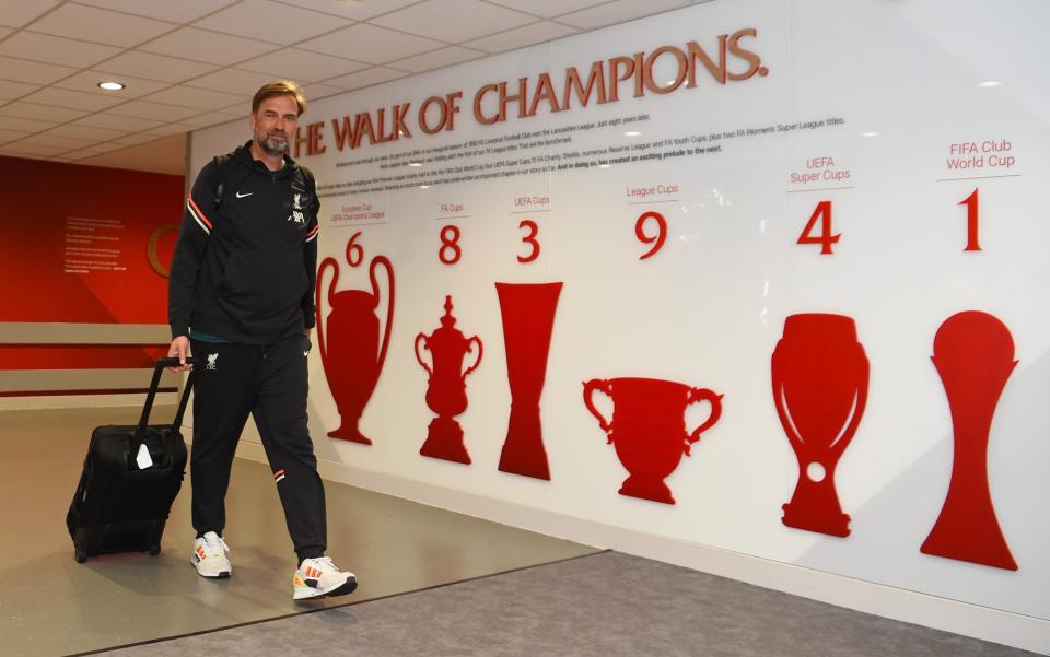 Jurgen Klopp arrives - Andrew Powell/Liverpool FC via Getty Images