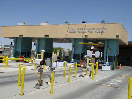 Primary inspection booths are seen at the Santa Teresa Port of Entry in New Mexico just west of El Paso, Texas U.S. August 15, 2013. Picture taken August 15, 2013. U.S. Customs and Border Protection/Handout via REUTERS