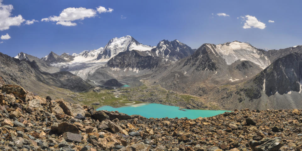 One of the <a href="http://whc.unesco.org/en/list/1490" target="_blank">largest mountain ranges in the world</a>, Western Tien-Shan, reaches altitudes of more than 14,700 feet and includes exceptionally rich biodiversity.