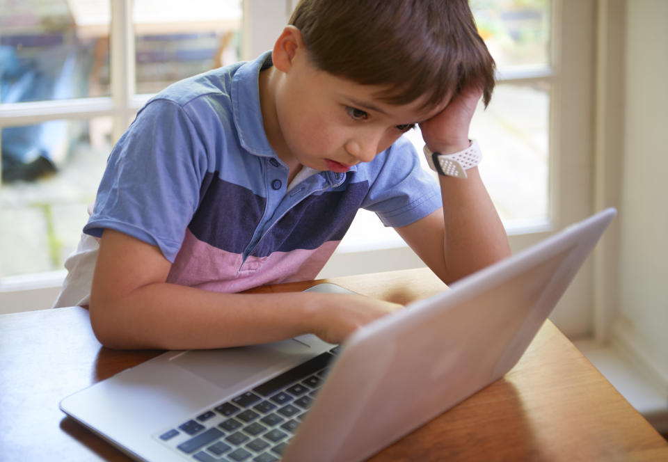 Giving your child a dedicated space for remote learning can help give them some much-needed structure.  (Photo: Peter Dazeley via Getty Images)