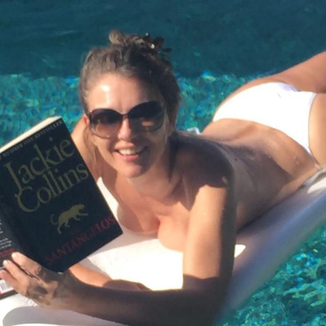 Elizabeth Hurley, 50, Shows Off Amazing Body in Topless Poolside Photos