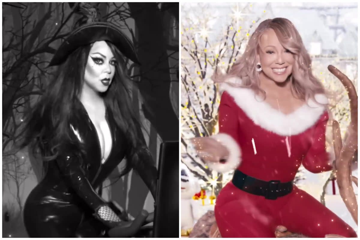 Mariah Carey has declared ‘it’s time’ for Christmas now Halloween is finished  (Mariah Carey/Instagram)