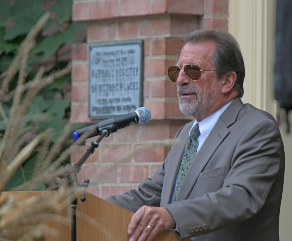 David Carto hosted the 70th Anniversary Rededication celebration Tuesday afternoon at Kingwood Center Gardens.