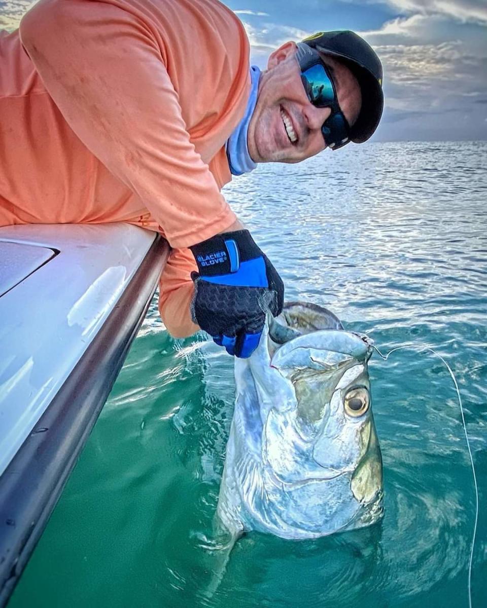 Tarpon fishing has been steady at Port Canaveral for Capt. Jon Lulay's customers on 2 Castaway Charters in Titusville. This was caught Aug. 13, 2023.