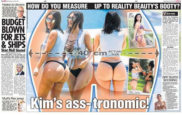 The Sun asked readers if they could measure up to Kim's 