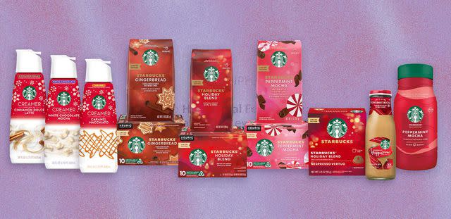 <p>Starbucks</p> Starbucks' full limited-edition coffee collection in stores.