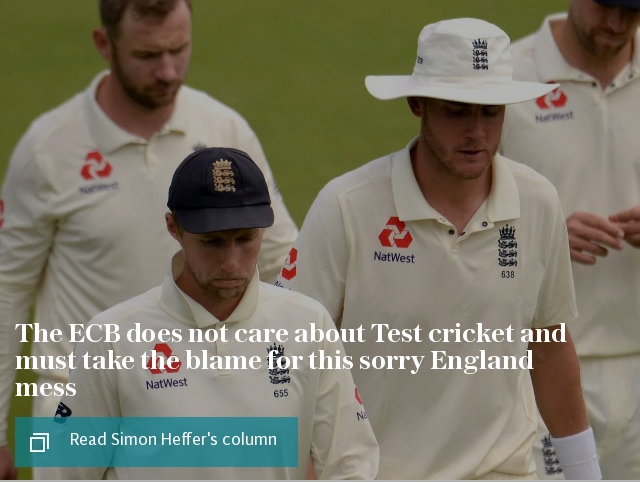 The ECB does not care about Test cricket and must take the blame for this sorry England mess