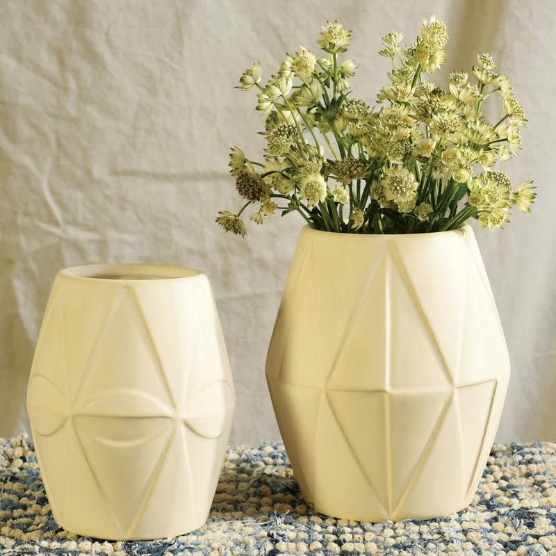 6) Diamond Ceramic Vase Set