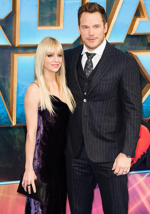 Anna with her second husband, Chris Pratt, who she says she “desperately wanted to f**k” while she was still married to fellow actor Ben Indra. Source: Getty