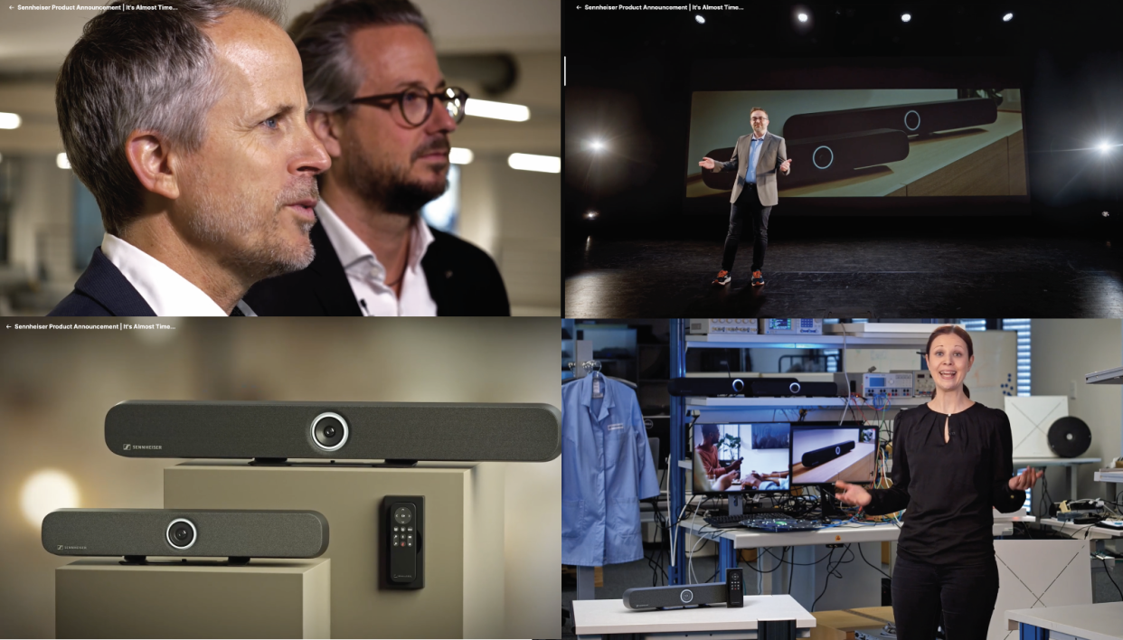  Sennheiser Announces TeamConnect All-in-one Conferencing Bar Solutions with a Built-in-camera for Small and Mid-Sized Collaboration Spaces 