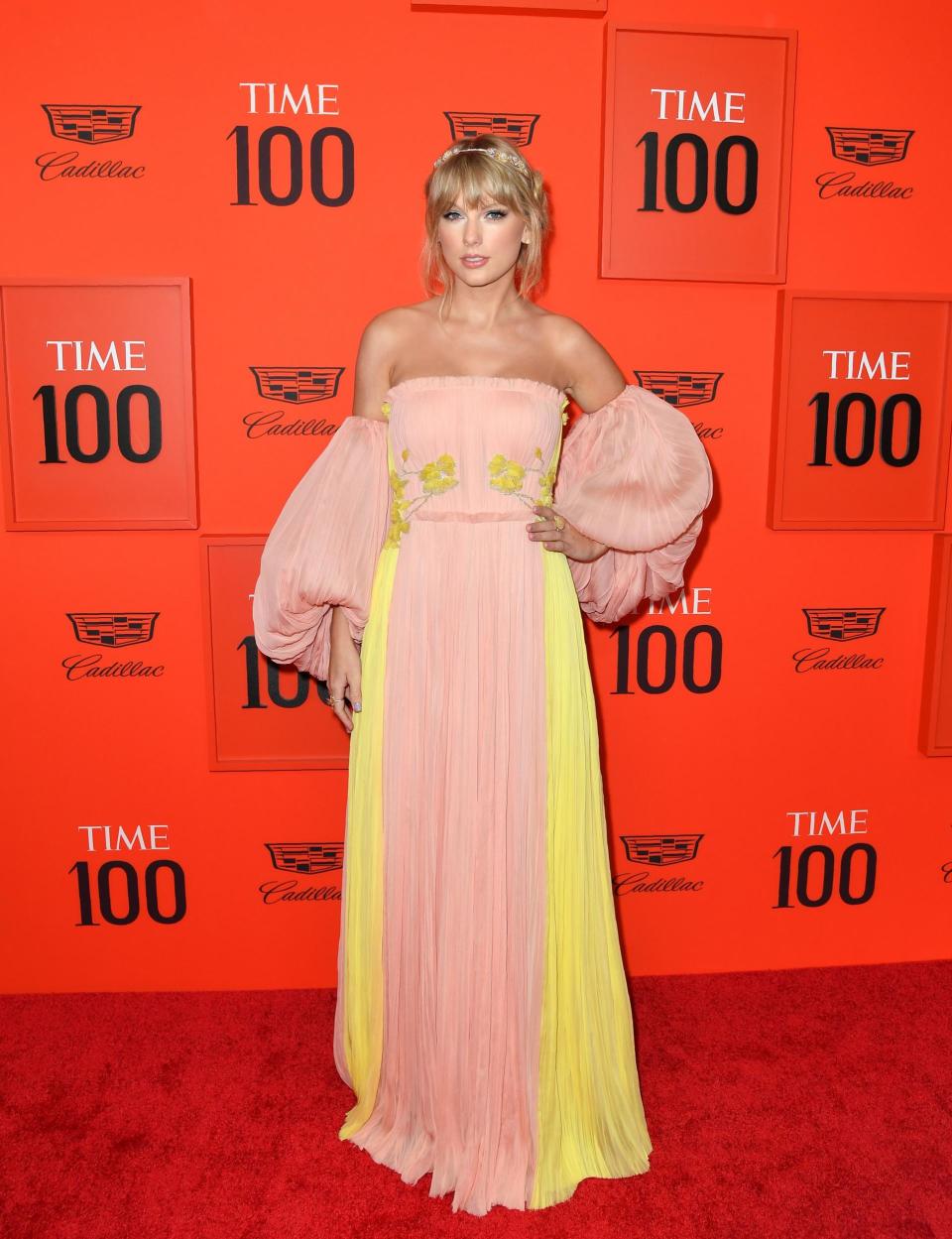 Taylor Swift arrives on the red carpet for the Time 100 Gala (AFP/Getty Images)