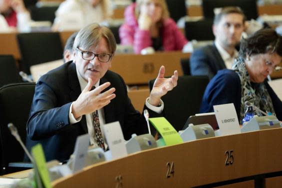 Guy Verhofstadt says the plot of Brexit is better than any series Netflix could come up with (EPA)