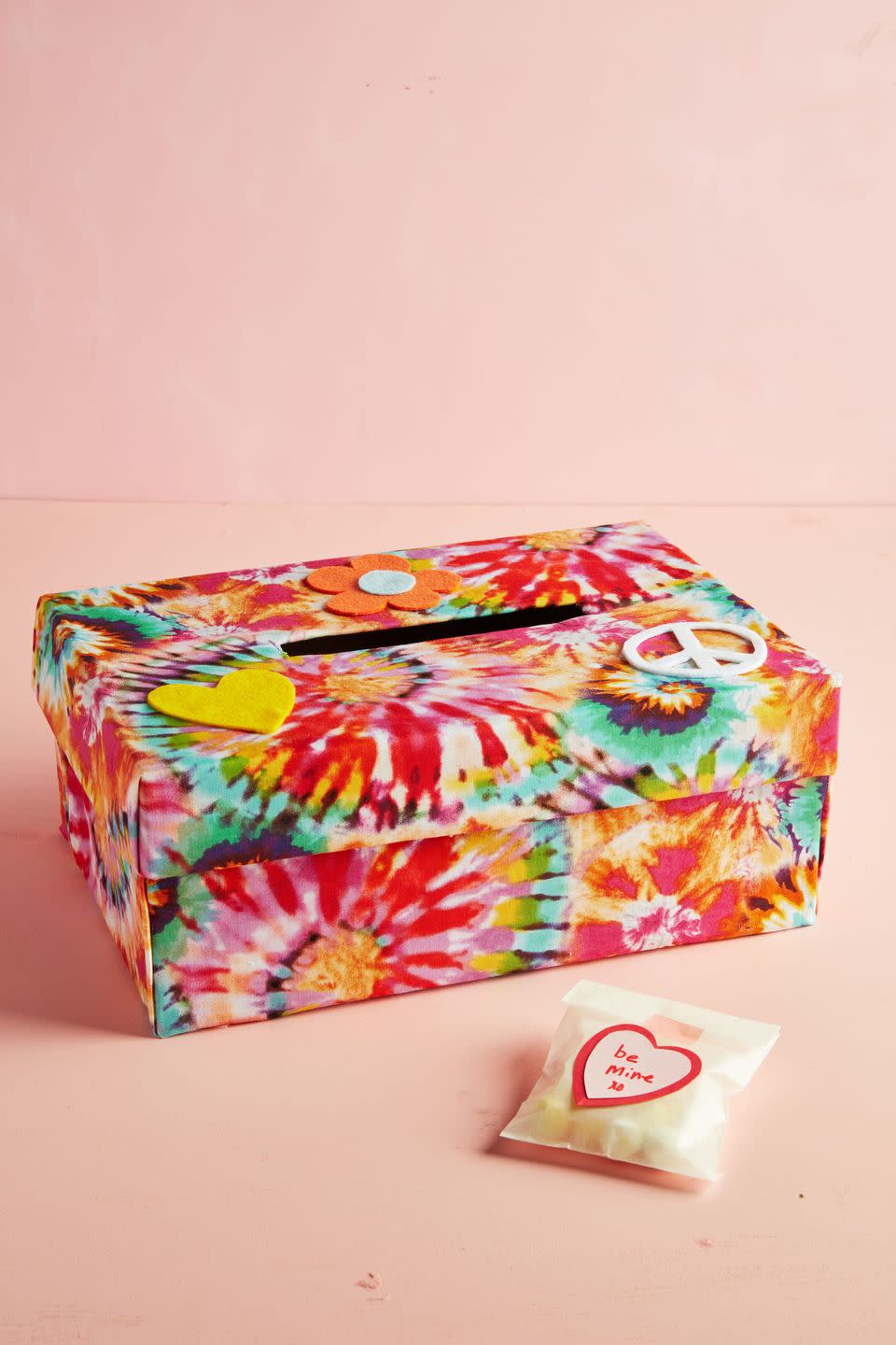 DIY Tie-Dye Valentine's Day Box