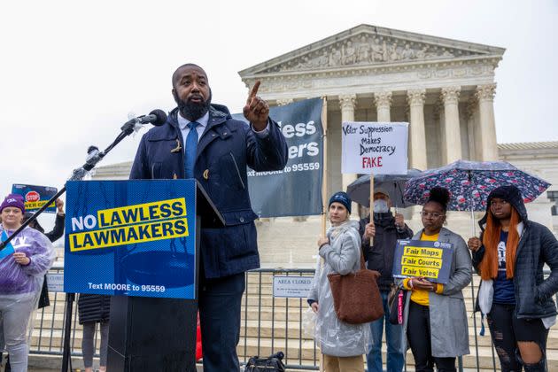 Opponents of the independent state legislature theory speak before the Supreme Court.