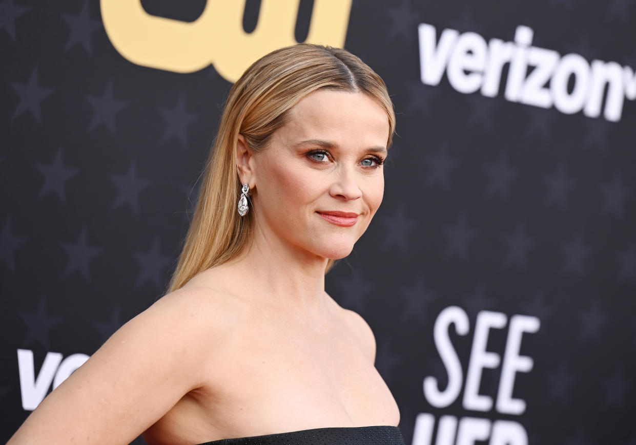 Reese Witherspoon is defending the snow-eating video she shared on TikTok. (Photo by Gilbert Flores/Variety via Getty Images)