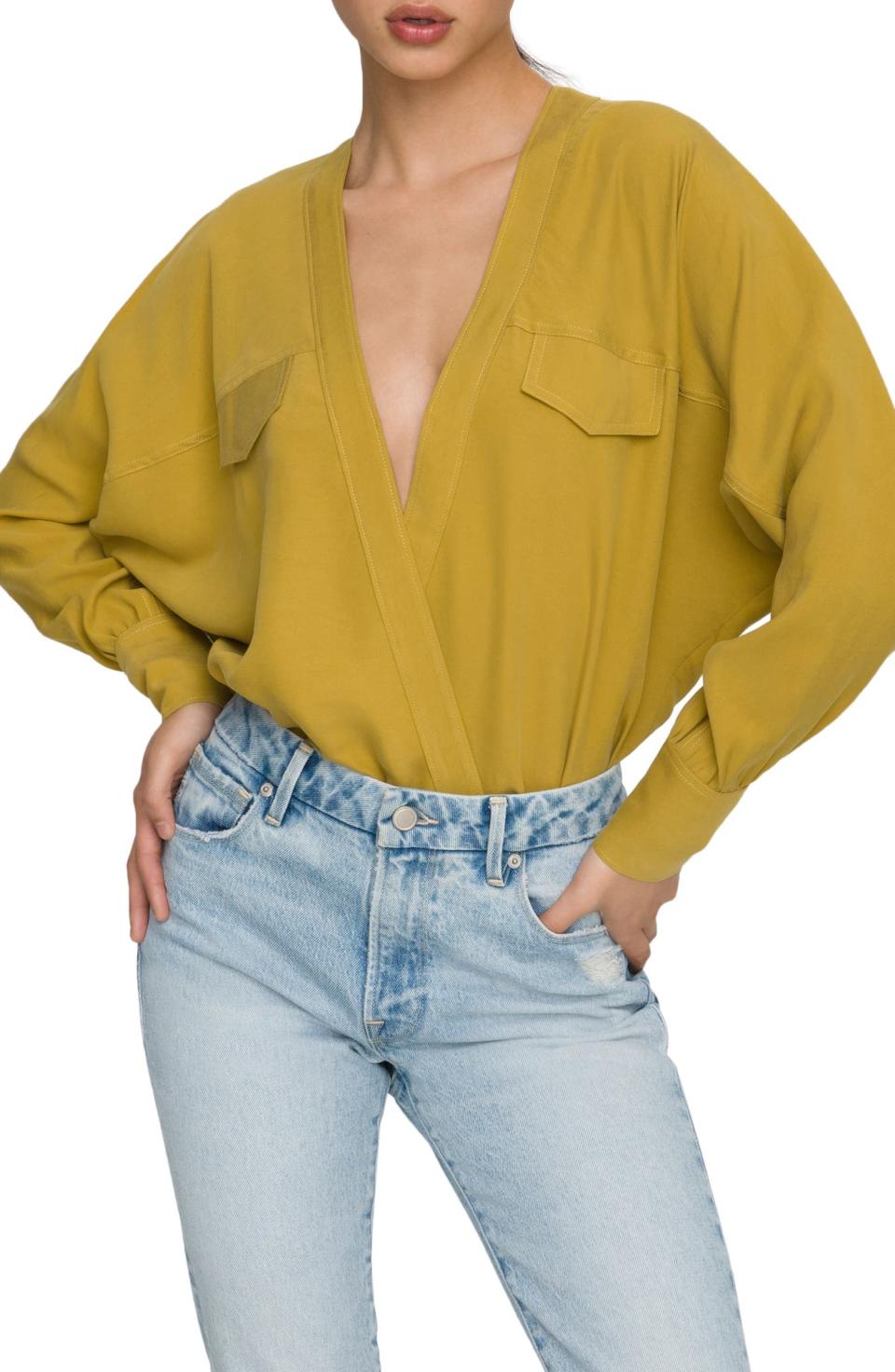 Good American Utility Wrap Bodysuit. Image via Nordstrom.