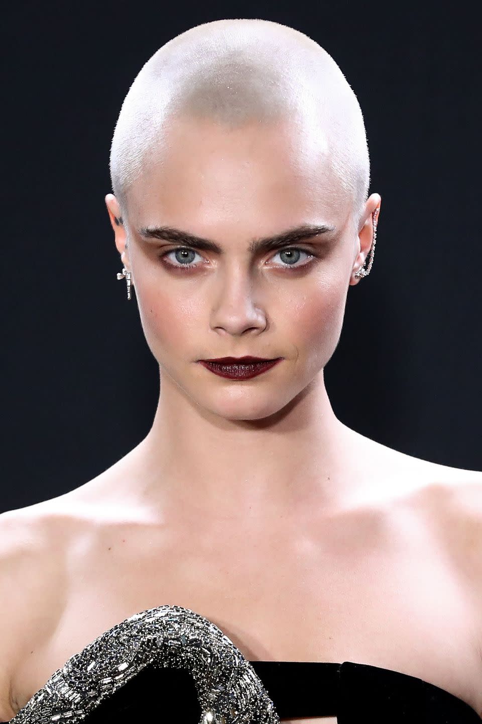 <p>From a blonde bob, to a crop, to a full on freshly shaved head, if we wanted to look like anyone with a buzz cut it would be Cara.</p>