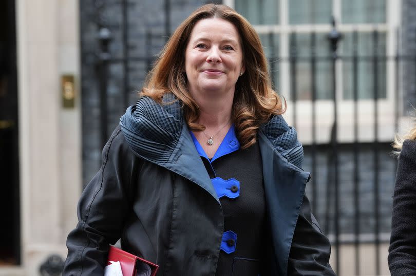 Education Secretary Gillian Keegan leaving no 10 Downing Street, London