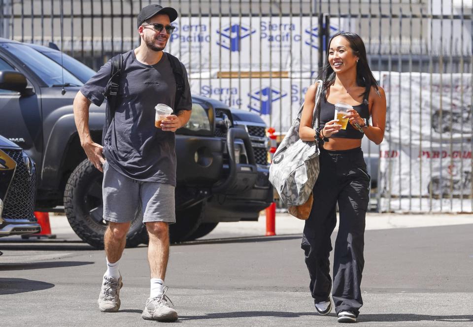 Vinny Guadagnino and Koine Iwasaki are seen on September 15, 2022 in Los Angeles, California.