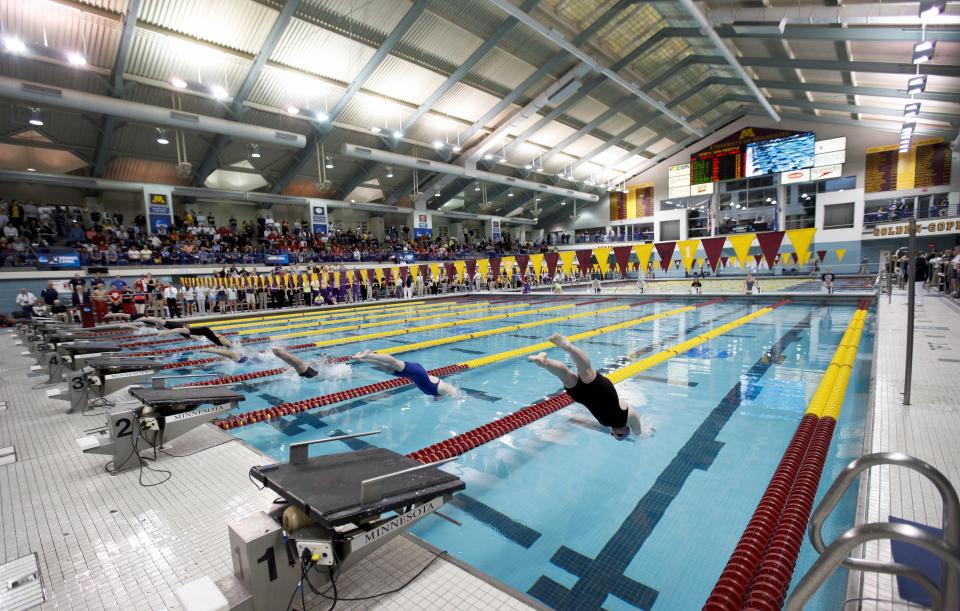 college swim meet