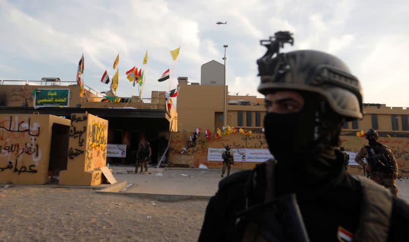 Protests at the U.S. Embassy in Baghdad