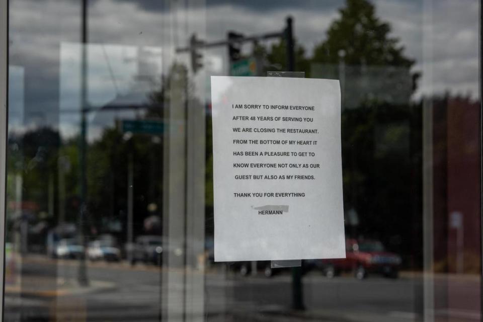 Cattin’s owner Hermann Harris left a note on the door in early August announcing the closure. “It has been a pleasure to get to know everyone, not only as guests but also as my friends.”