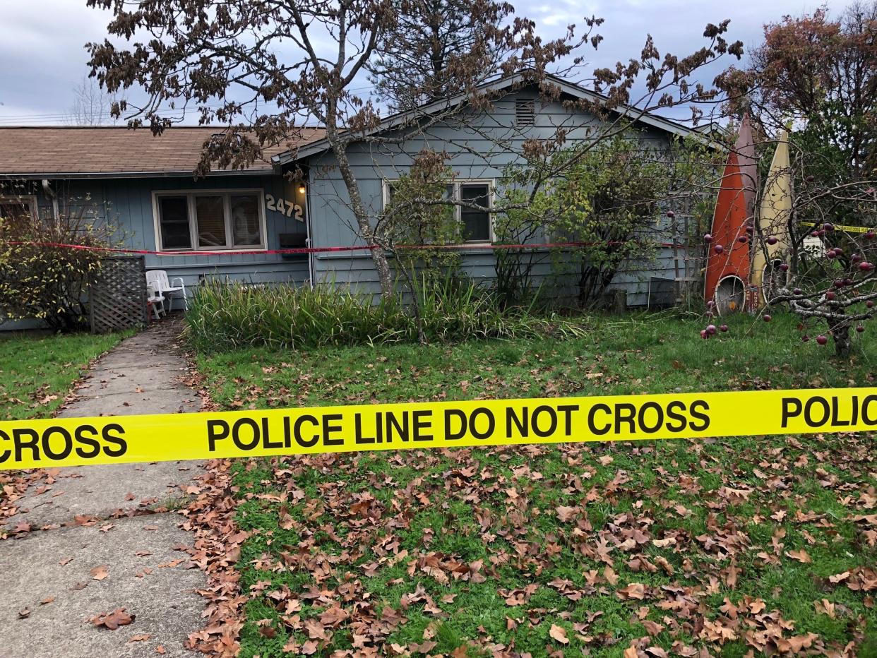 The Eugene residence where police conducted a murder investigation into the Nov. 21 beating death of Daniel Pizzutti.