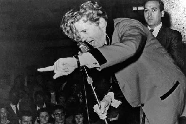 Jerry Lee Lewis Performs On Stage