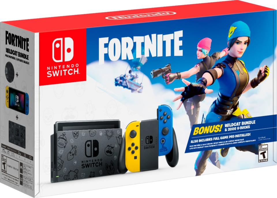 Nintendo Switch Fortnite Wildcat bundle