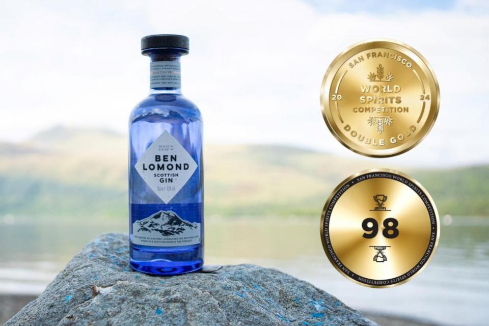 The Herald: Pictured: Ben Lomond's Original Scottish Gin was presented with Double Gold at San Francisco World Spirits Competition 