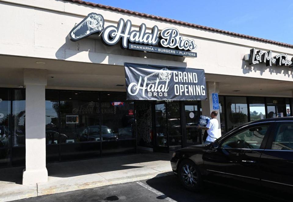 Halal Bros has opened across from Fresno State at Cedar and Barstow avenues offering a unique mix of Afghan and Mediterranean food. Photographed Monday, 2023 in Fresno.