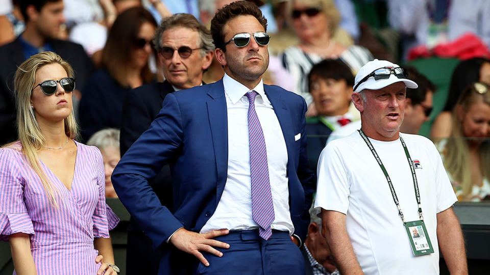 Justin Gimelstob at Wimbledon in 2018. (Photo by Nigel French/PA Images via Getty Images)