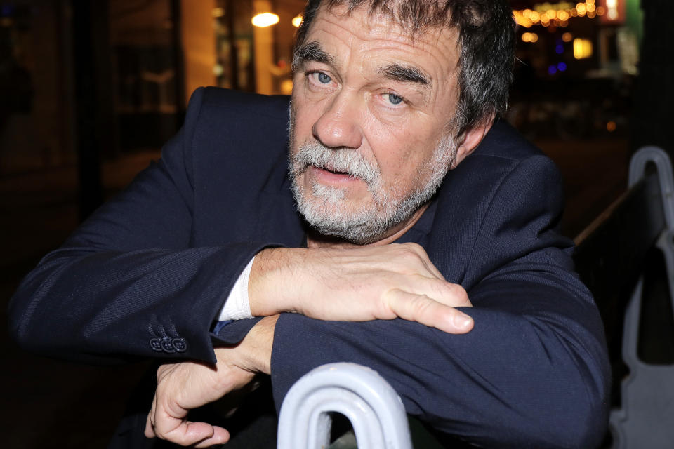 PARIS, FRANCE - 12/21/2018:  Director and Actor Olivier Marchal poses during a portrait session in Paris, France on 12/21/2018. (Photo by Eric Fougere/Corbis via Getty Images)