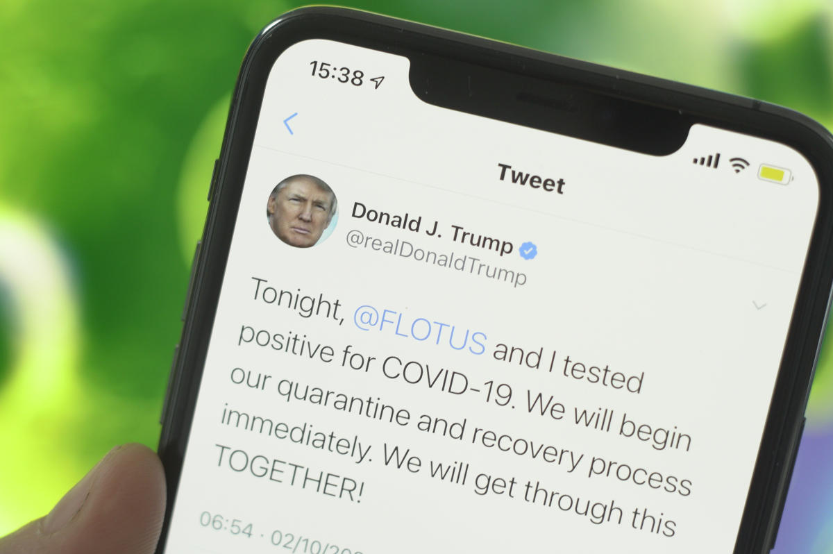 Twitter says users can't tweet that they hope Trump dies of COVID