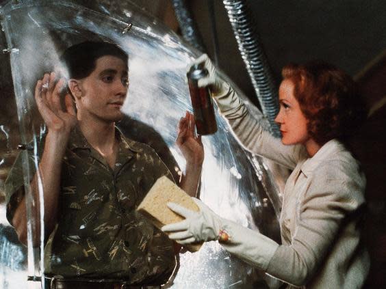 Forgotten: Gyllenhaal and Swoosie Kurtz in ‘Bubble Boy’ (Merie W Wallace/Bandeira/Germ Free Prod/Kobal/Shutterstock)