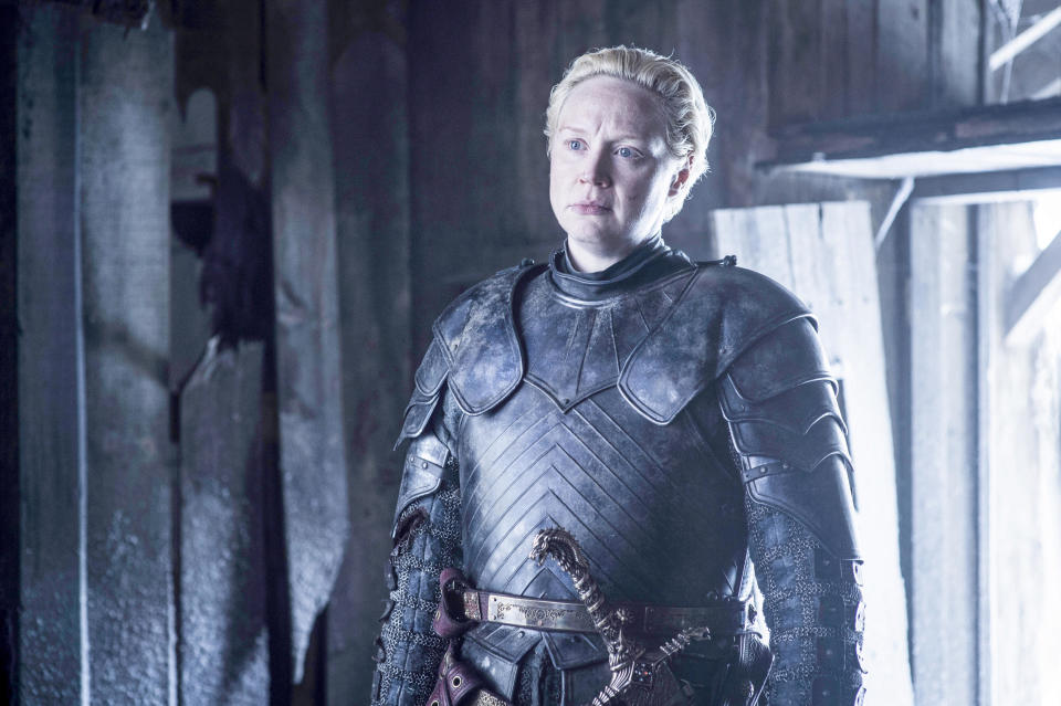 Gwendoline Christie as Brienne of Tarth in "Game of Thrones"