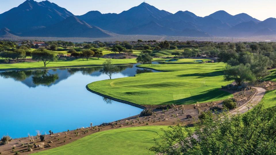 The 15th hole at TPC Scottsdale’s Stadium Course, which Tom Weiskopf designed with longtime partner Jay Morrish. The course is home to the PGA Tour's WM Phoenix Open.