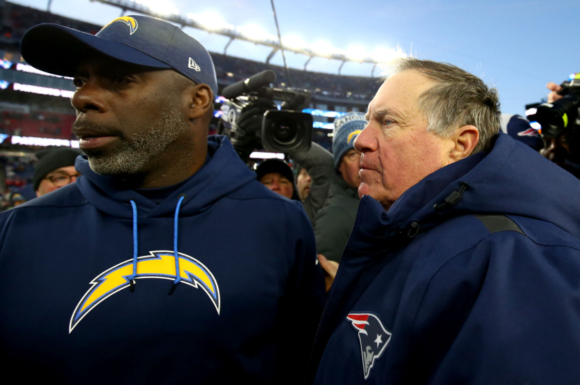 FOXBOROUGH, MASSACHUSETTS - JANUARY 13: Head coach Bill Belichick of the New England Patriots.