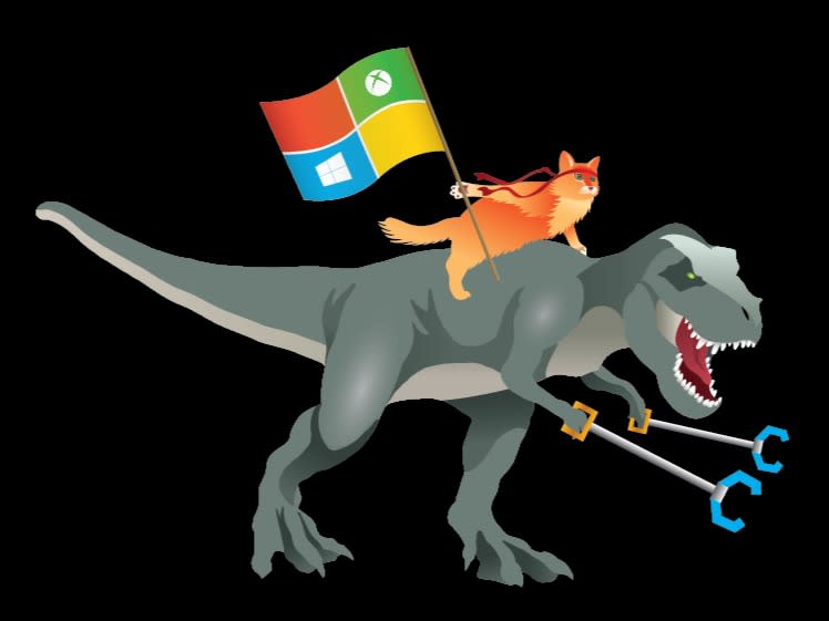 windows insider ninjacat t-rex