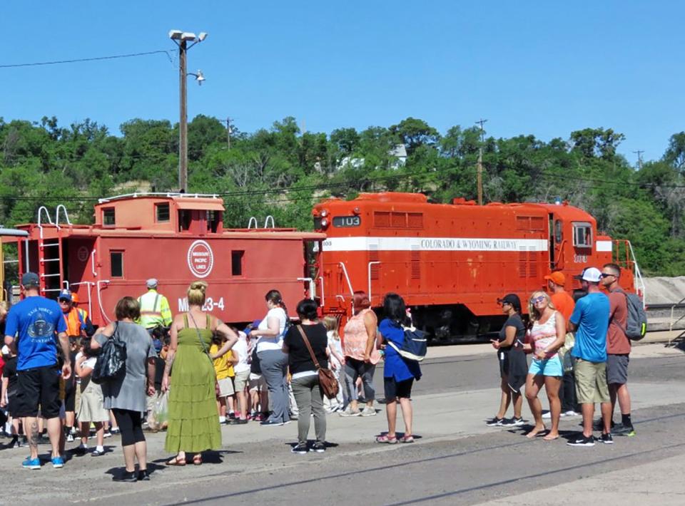 Train rides will be offered Saturday at the Pueblo Railway Museum located behind the Union Depot.