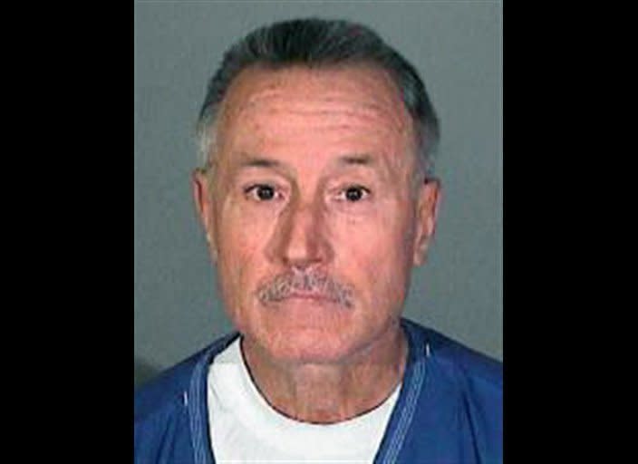 This undated police booking photo released by the Los Angeles Sheriff's Department shows former Los Angeles teacher Mark Berndt, 61, who was arrested for felony molestation of 23 kids after photos surfaced. Berndt been charged with committing lewd acts with 23 boys and girls ages 7 to 10. Berndt pleaded not guilty on Feb. 21. AP Photo/ Los Angeles Sheriff's Department)