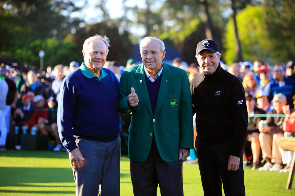 Jack Nicklaus, Arnold Palmer, and Gary Player.